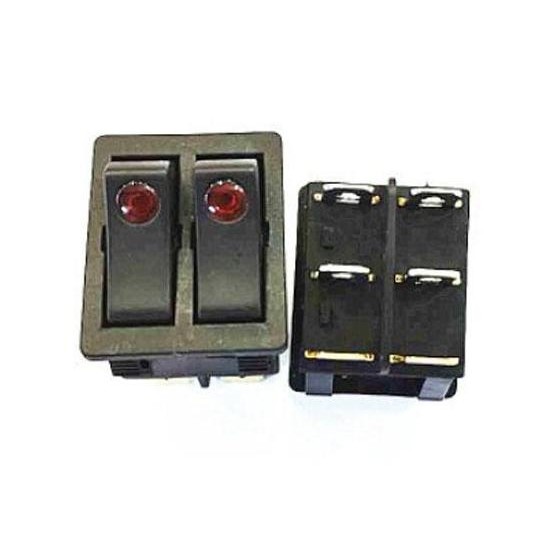 populer] KCD6 Rocker Switch On-Off - Saklar Mata Kucing Merah - 6 Pin 16A 220V