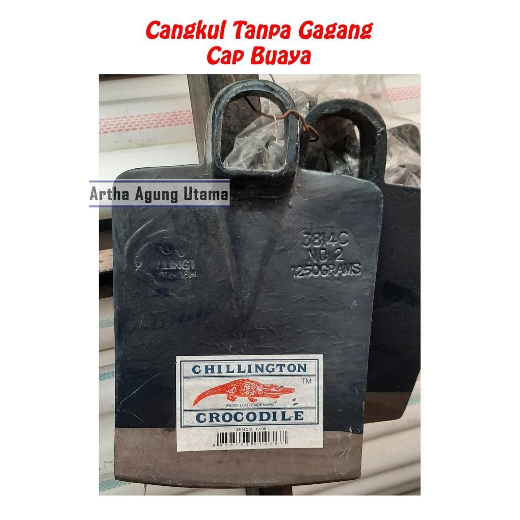 populer] Kepala / Mata Cangkul Pacul Besar Cap Buaya / Crocodile Tanpa Gagang