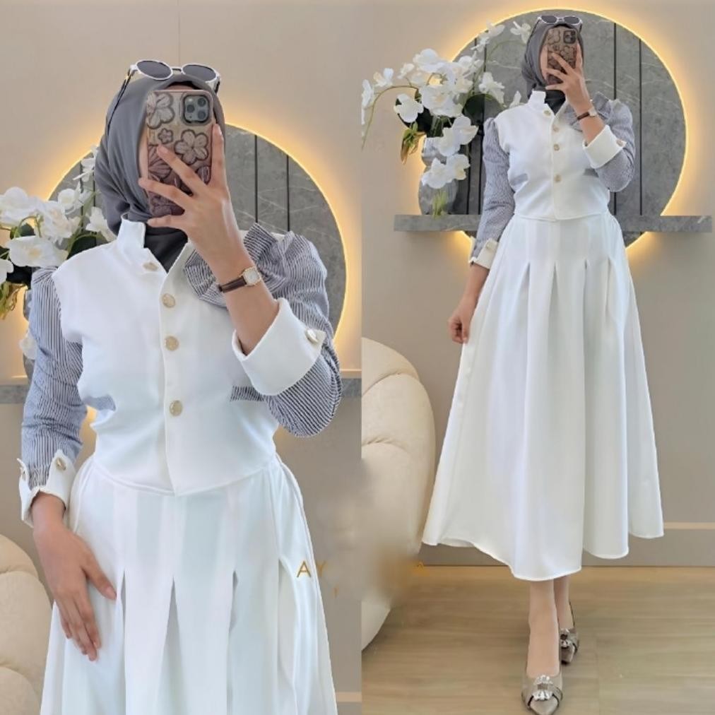 Hana set rok / setelan muslim / one set rok