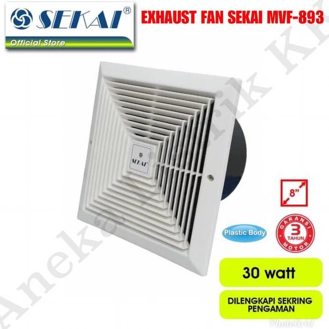 SEKAI EXHAUST VENTILATING FAN MVF-893 8inch XHAUST FAN CEILING 8 original