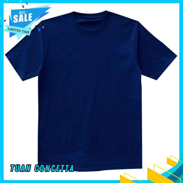 NAVY BIRU DONGKER BANYAK WARNA KAOS TSHIRT BAJU MURAH DISTRO POLOS OBLONG SABLON BORDIR LOGO TULISAN