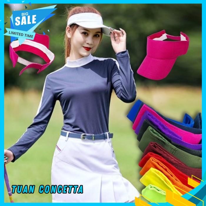 TOPI CADDY GOLF OLAHRAGA CADY SENAM SEPEDA LARI GYM ZUMBA HAT CAP POLOS CUSTOM INDONESIA PRIA WANITA