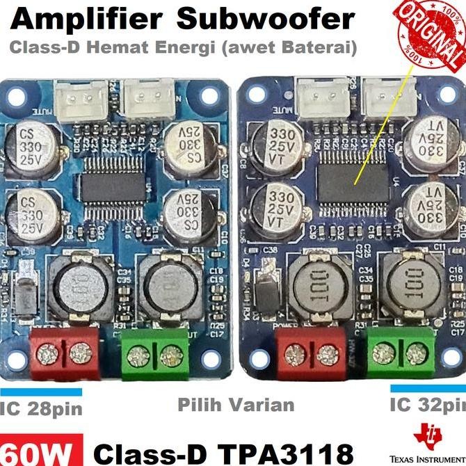 Tpa3118D2 Tpa3118 Class D Hifi Subwoofer Digital Power Mono Amplifier Original