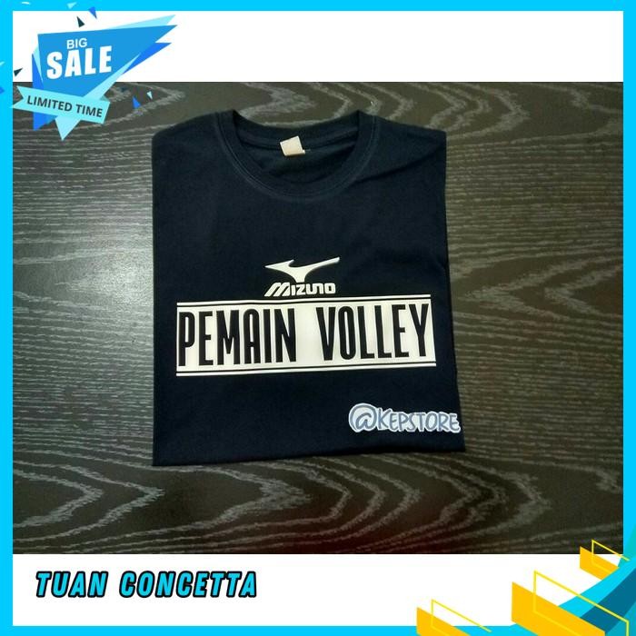 KAOS TSHIRT BAJU COMBED 30 DISTRO MIZUNO PEMAIN VOLLEY VOLI OBRAL POLOS CUSTOM INDONESIA PRIA WANITA