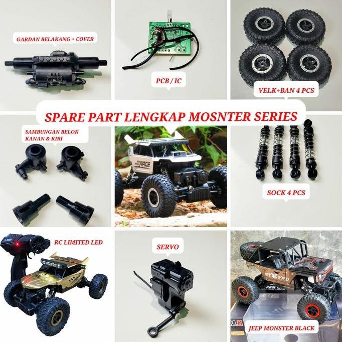 DI65 - Mobil remot RC Spare Part Mainan Mobil Remote Control