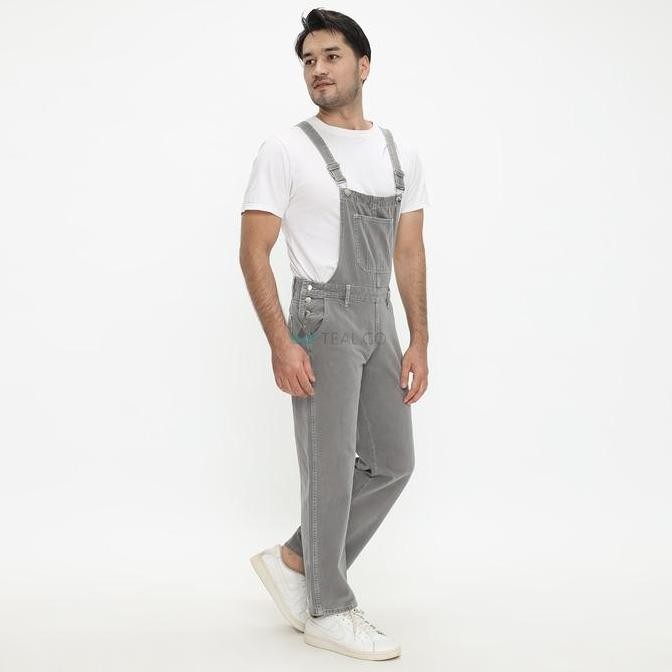 Teal.Go Jumpsuit Overall Jeans Panjang Wearpack Pria