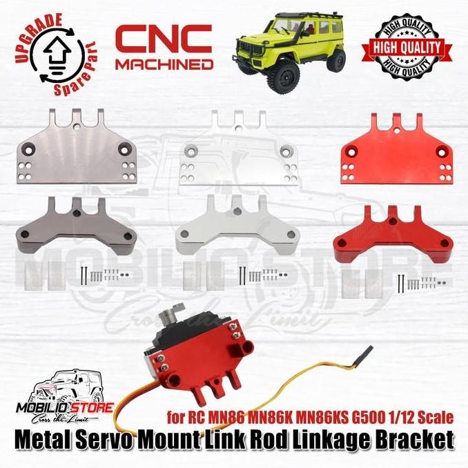 BEBAS ONGKIR - Metal Servo Mount Link Rod Linkage Bracket for RC MN86 MN86K MN86KS