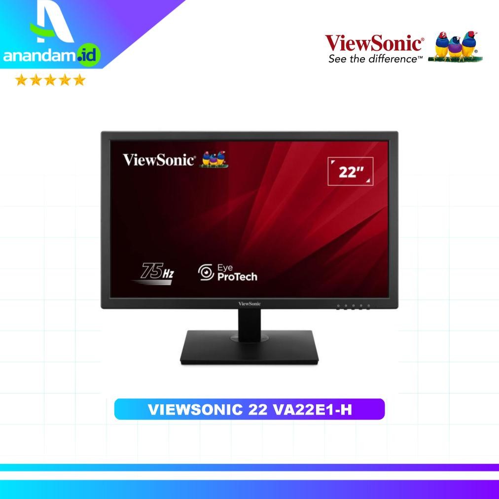 NEW Viewsonic 22 inch VA22E1-H Full HD Monitor - 75Hz