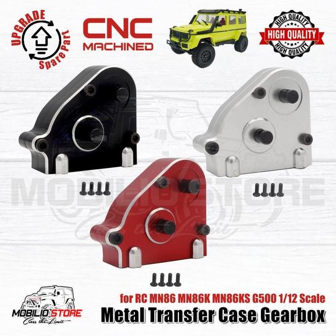 PROMO DISKON - Upgrade Part Metal CNC Transfer Case Gearbox for RC MN86 MN86K MN86KS