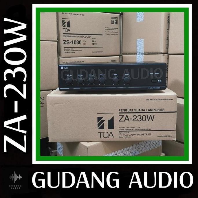 Power Mixer Amplifier Toa Masjid Mushola Za-230 (30Watt) Original Garansi Resmi Original