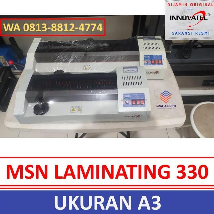 Terbaik Mesin Alat Laminasi Laminating Foto Id Card Panas Dingin A3 Innovatec 100% Ori
