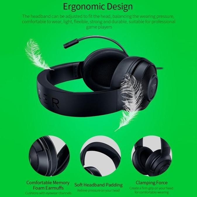 Razer Kraken X KrakenX Headphone Gaming Multi Platform Wired Headset