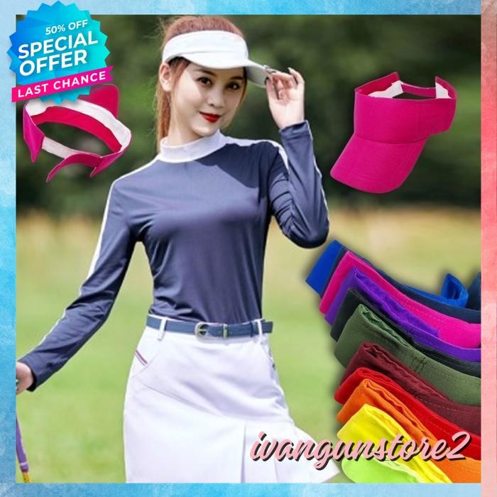 TOPI CADDY GOLF OLAHRAGA CADY SENAM SEPEDA LARI GYM ZUMBA HAT CAP POLOS CUSTOM INDONESIA PRIA WANITA