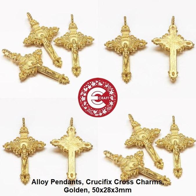 Open DS] 1 PCS LIONTIN SALIB UKIR UNTUK KALUNG ROSARIO KATOLIK