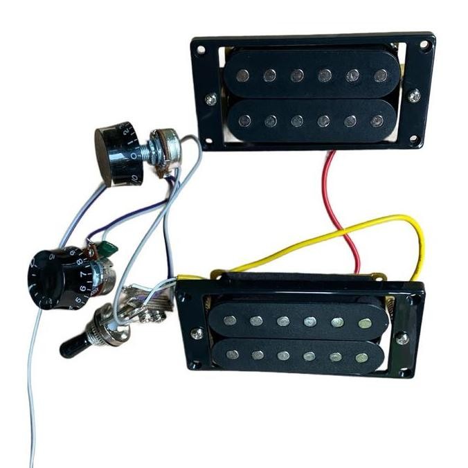 Set Wiring Lespaul / PRS dengan Potensio dan Knop untuk Gitar ( Cort m200 )