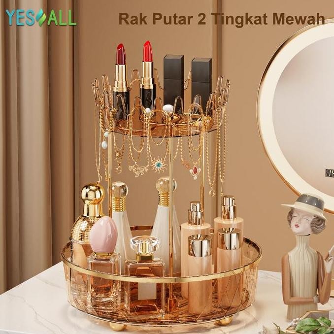 Yesall Rak Kosmetik Aesthetic /Tempat Make Up Aesthetic / Rak Skincare Aesthetic / Nampan Aesthetic 