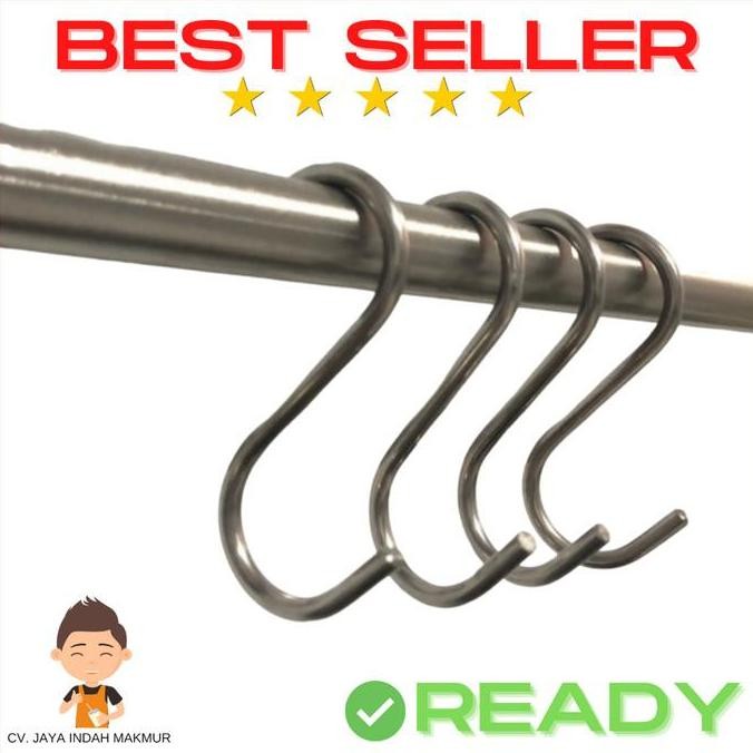 *$*$*$*$] S Hook Kaitan Stainless Steel Gantung Cantolan Panci Gantungan S Tebal