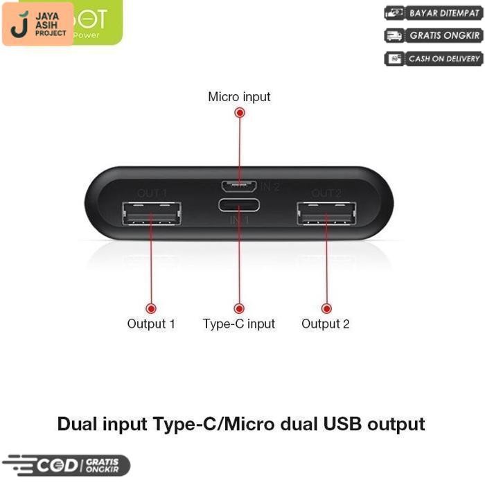Promo Powerbank Robot 7000Mah 2 Usb Promo