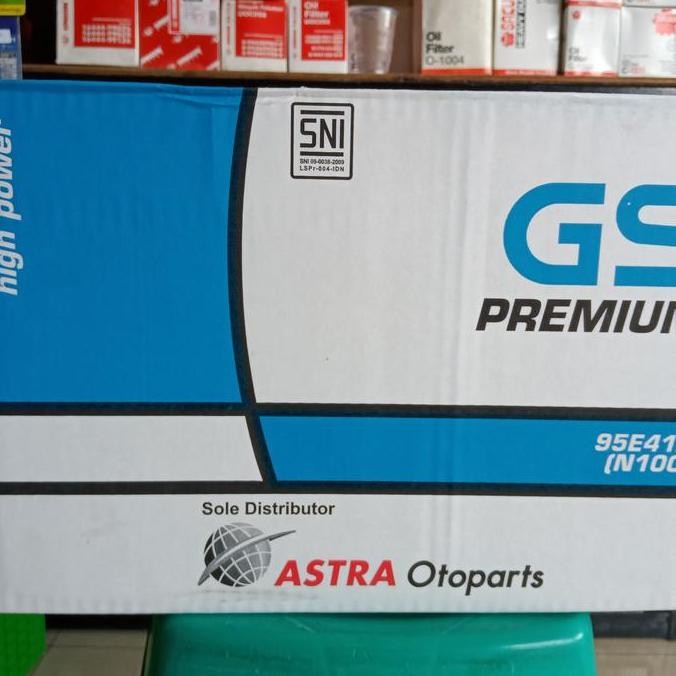 BEBAS ONGKIR - Aki mobil/ Genset/ GS Astra Premium N100/ GS N 100 Basah/ 95E41 100AH