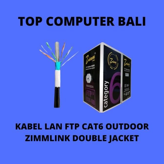 KABEL LAN FTP CAT 6 OUTDOOR ZIMMLINK/ kabel lan ftp outdoor cat6