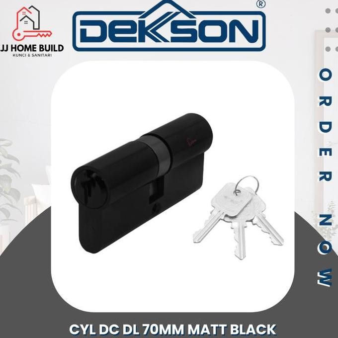 Terbaik Cylinder Dekson Cyl Dc Dl 70Mm Matt Black / Silinder Kunci Hitam 100% Ori