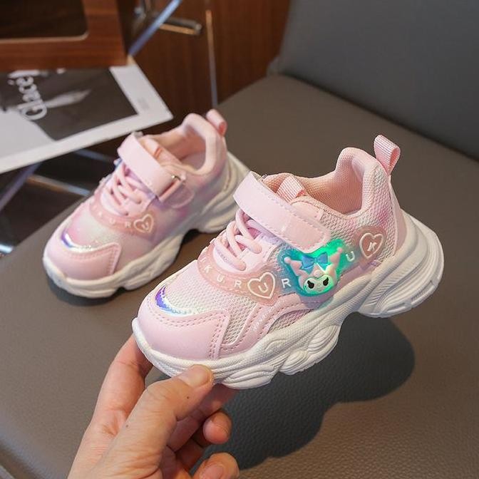 Cod Sepatu Sneakers Anak Perempuan / Sepatu Sneakers Kuromi Anak Cewek Terbaru / Sepatu Kuromi Anak 