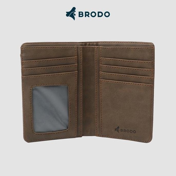 Dompet Pria Minimalis Brodo - Dompet Topport Wallet Brown