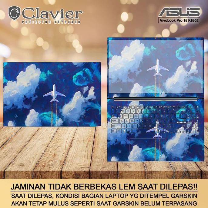 BEBAS ONGKIR - Cover Garskin Laptop Asus VivoBook Pro 15 K6502 K6502H K6502HC K6502HE