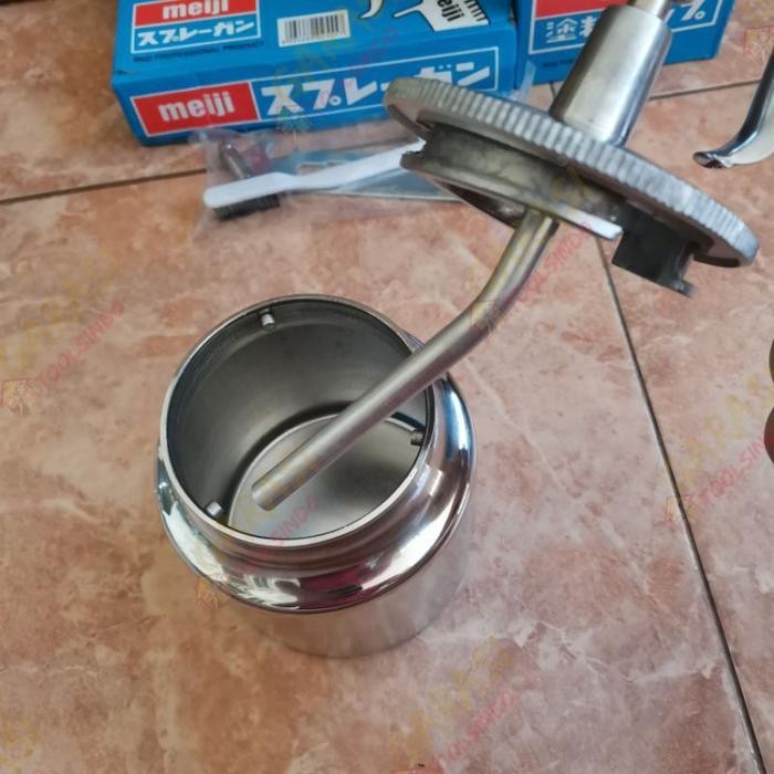 Spray Gun Meiji F75 Tabung Bawah Spraygun Meiji F 75 S Tabung Bawah Spet Alat Cat Semprot Kompresor 