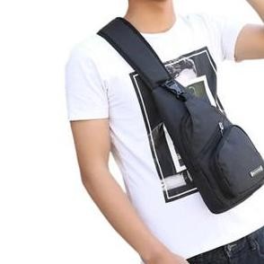 Waistbag Minimalis Tas Handphone Sling Bag Waistbag Pria Tas Selempang Dada Tas Punggung Ukuran Keci