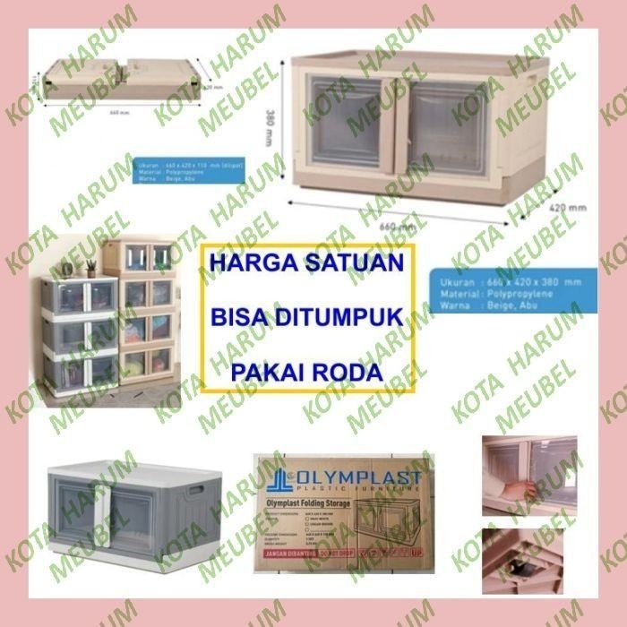 Lemari Plastik Olymplast Folding Storage Ofs Coklat Abu Beroda Bandung Termurah Best Quality 100% Or