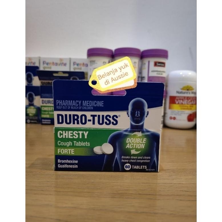 Duro-Tuss Obat Batuk Tablet Chesty Cough Forte 60 Tablets Made In Australia