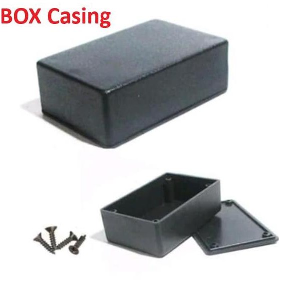 ,,,,,,,] Box PROJECT X1 Hitam Kotak casing  AMPLI AMPLIFIER AUDIO MULTI FUNGSI Komponen DIY 7,5x5x2,