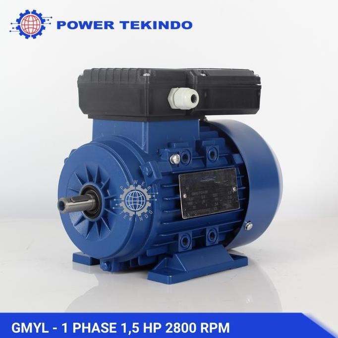 Famoze Pro Dinamo 1 Phase 1,5 Hp 2800 Rpm 1.1Kw 220V Electric Motor Gmyl 1,5 Pk Tembaga Murni Full P