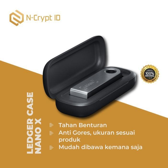 Ledger Case Nano X / aksesoris / penyimpanan hardware wallet / BNIB