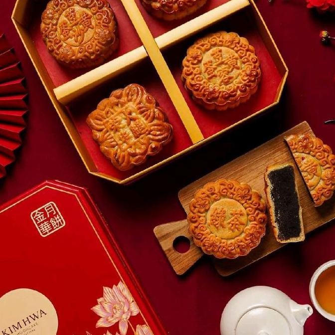 Promo Kim Hwa Classic Mooncake PER BOX ISI 4 COD