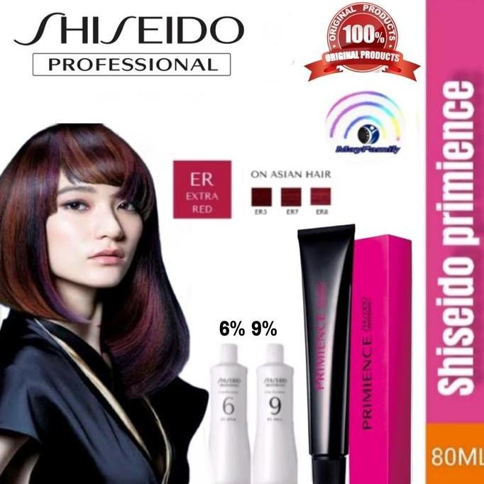 Hair Color Shiseido Primience ER Extra Red + Oxydant Pewarna Rambut