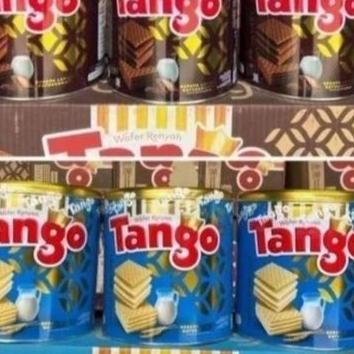 Jr Ind Tango Nabati Gizzi Wafello Wafer Vanilla Coklat 1 Dus Isi 6 Kaleng 240Gr