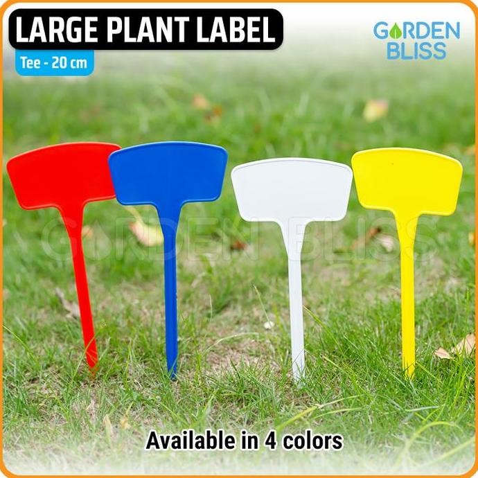 :::::::] Large Plant Label Name Tag - Label Penanda Tanaman Besar, Model Tee - T 20 cm