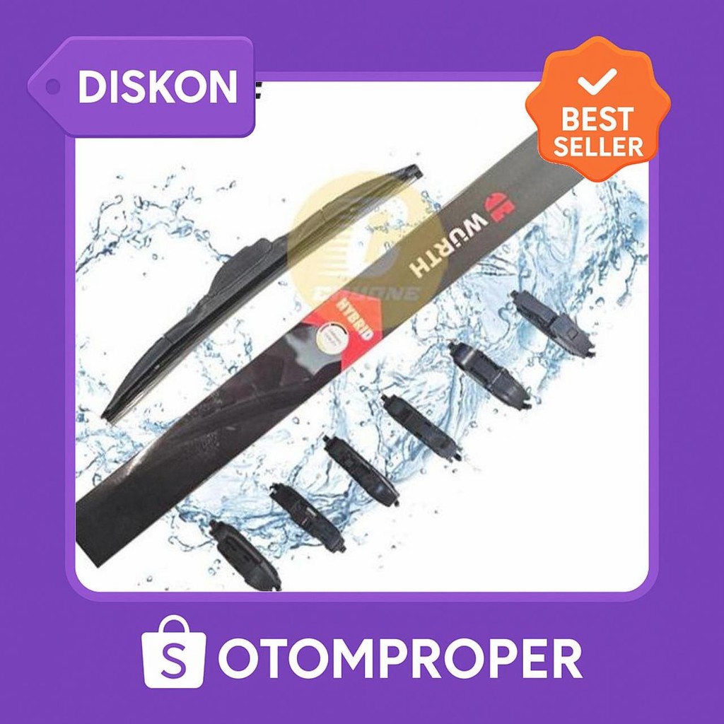 Wurth Windshield Wiper Blade Hybrid New 14 - 28 Inch