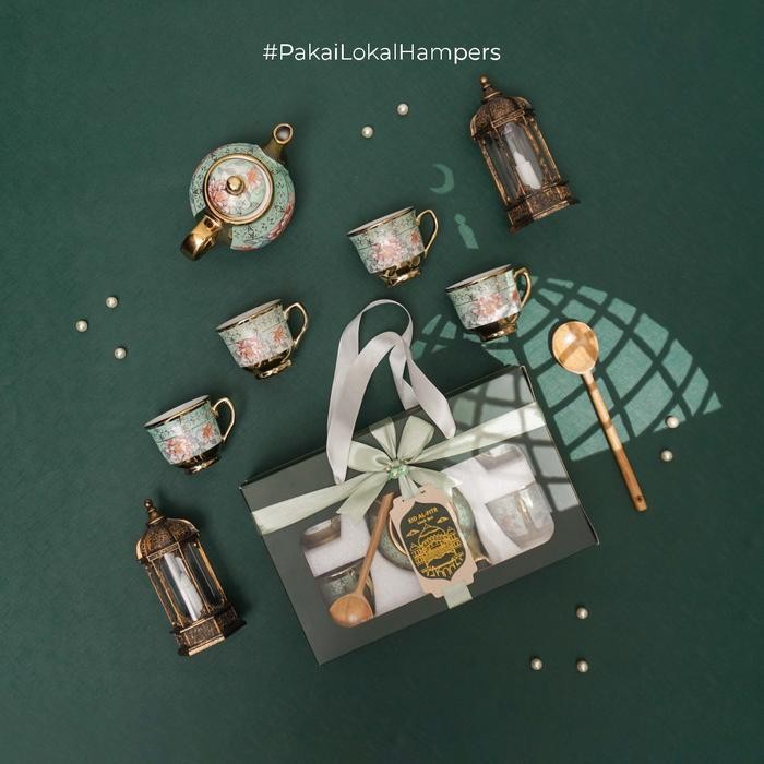 Dekayu - Hampers Samira | Hampers Idul Fitri | Parsel Lebaran | Personal Gift | Tea Cup Set | Coorpo