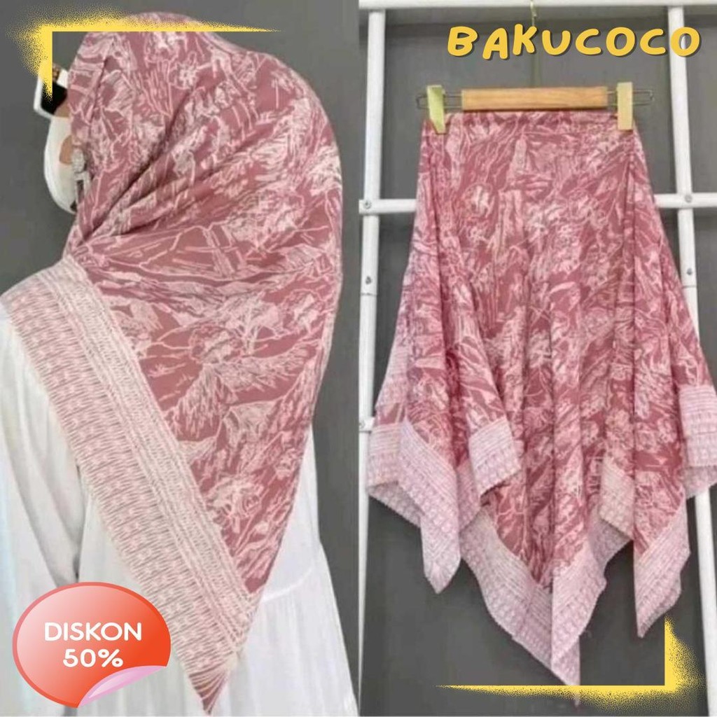 Lagi Diskon Nih Hijab Leopard Voal Motif Segi Empat Adem Sr