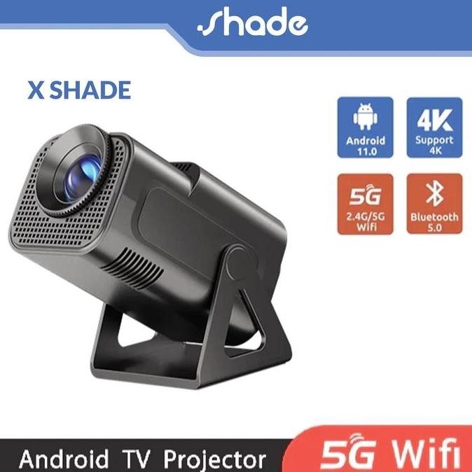 SHADE X Shade New Portable Projector Native 720P 4K HD Projector Auto Keystone 10000 Lumens Support 