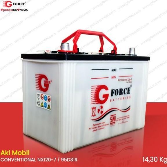 GFORCE NX120-7 - 95D31R / NX120-7L - 95D31L (100 Ampere) - Aki Mobil