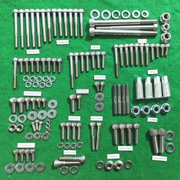Baut set mesin Rx King RxK RxS