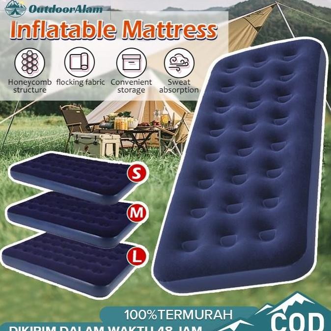 Kasur Angin Pompa Double 2 Orang /Kasur Angin / Matras Angin Airbed Intex / Kasur Angin + Pompa TEG