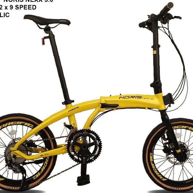 sepeda lipat pacific noris nexx 3.0 2 x 9 speed