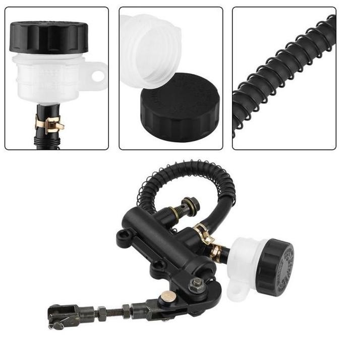 Master Silinder Rem Hidrolik Belakang Lipat Untuk Sepeda Motor Atv Dirt Bike Master Rem Belakang