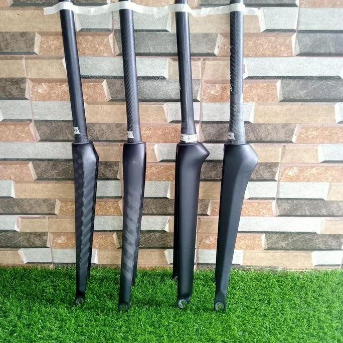 FORK CARBON 700C TAPER DAN NON TAPER OVERSIZE 28,6 MM RIM BRAKE PRODUK IMPOR