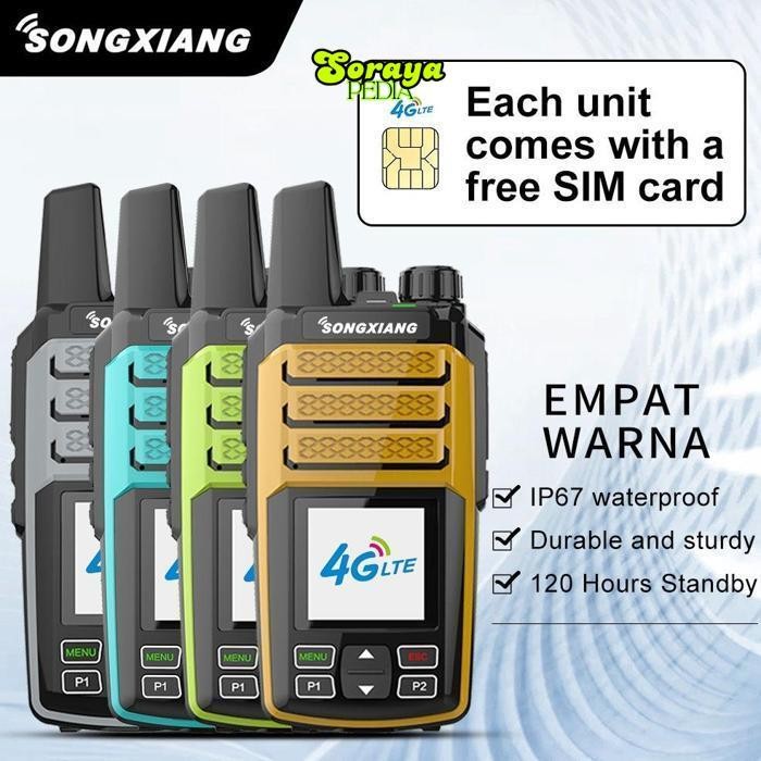 jy-6 er-23 fth-56 [EKSKLUSIF] N88 SONGXIANG Walkie Talkie Handy Talkie POC Jarak Jauh 5000KM+ 8800 m
